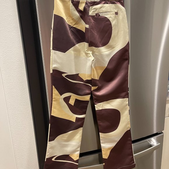 House of Sunny High-Rise Highway-Print Trousers - Picture 2 of 4